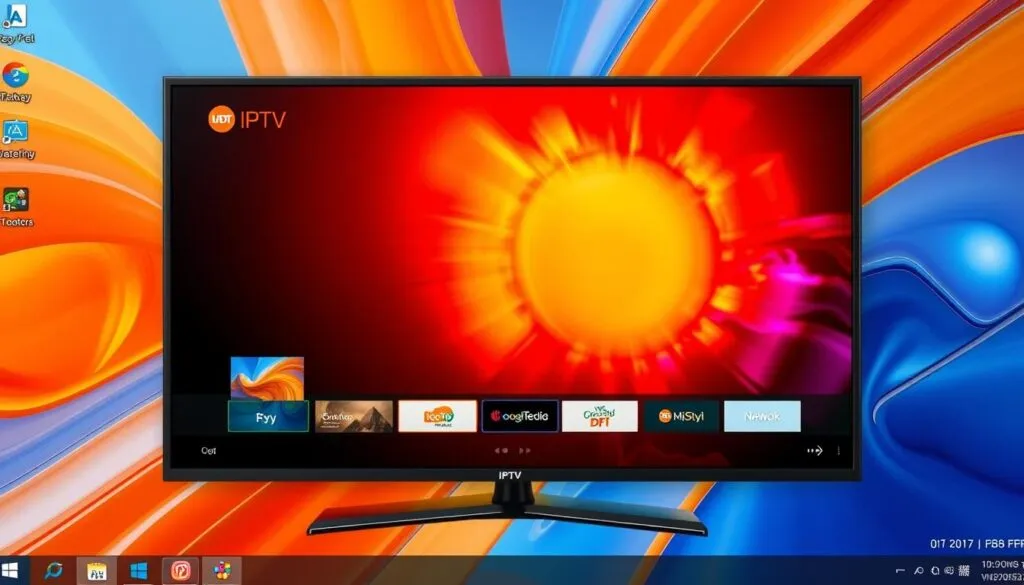 Ein Screenshot eines IPTV-Players auf einem Windows-PC