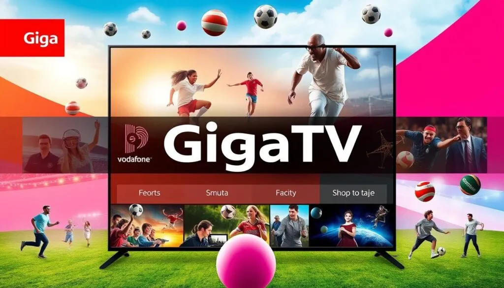 Image generation prompt for Vodafone GigaTV
