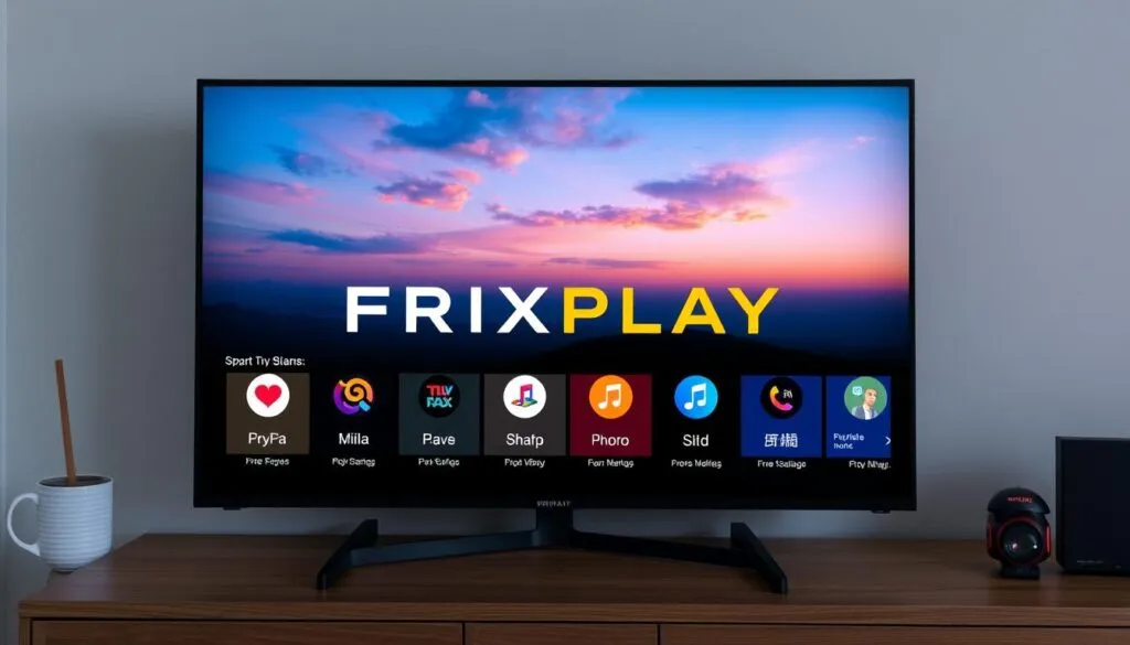 Ein Bild von FRIXPLAY auf einem Smart TV