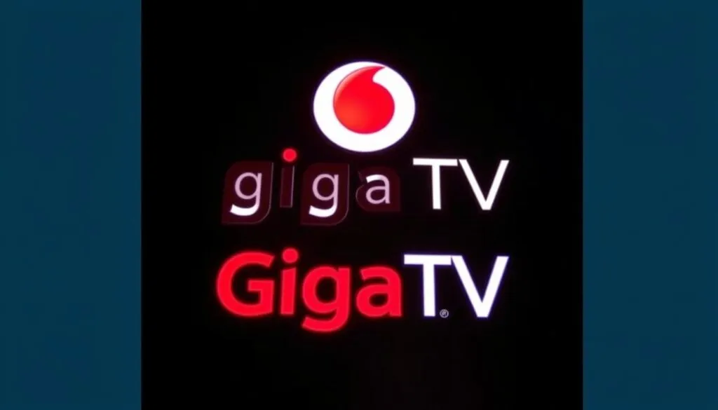 Generiere ein Bild von Vodafone GigaTV Logo