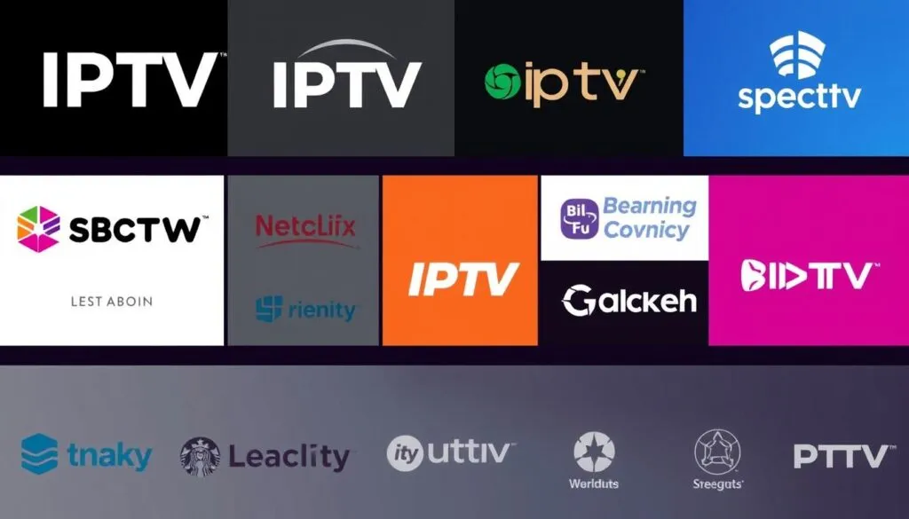 Generiere ein Bild von verschiedenen IPTV-Anbietern