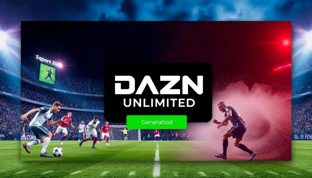 Image generation prompt for DAZN Unlimited