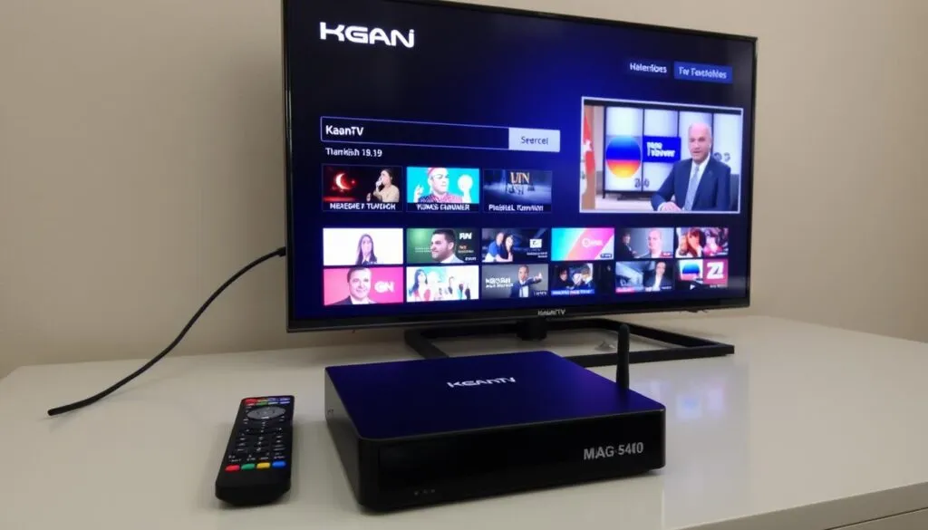 KaanTV türkisches IPTV Interface mit MAG Box